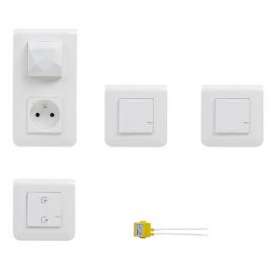 Pack de démarrage Mosaic with Netatmo 1 prise + 1 commande génerale + 1 inter|Legrand-LEG077888L