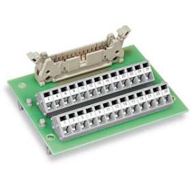 Module interface HE10 40 pôles sur pied sans boîtier|Wago contact-WAG289-407