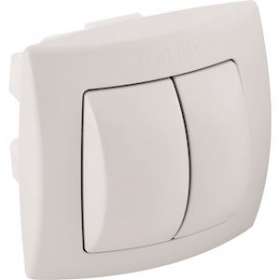 Poussoir à main Geberit double touche commande WC pneumatique: chr, chr mat|Geberit-GBR240.572.KA.1