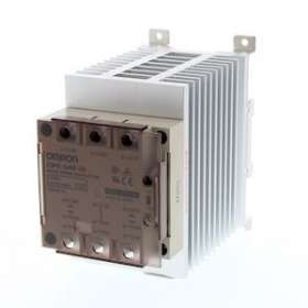 Ssr 3 phases, 2 éléments de commutation, avec radiateur, indicateur del, capot d|Omron electronics-OMRG3PE-545B-2N12-24VDC