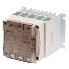 Ssr 3 phases, 2 éléments de commutation, avec radiateur, indicateur del, capot d|Omron electronics-OMRG3PE-525B-212-24VDC