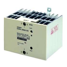 Realis statique rail din, radiateur, del, 12-24Vcc primaire, 50a|Omron electronics-OMRG3PA-450B-VD-212-24VDC