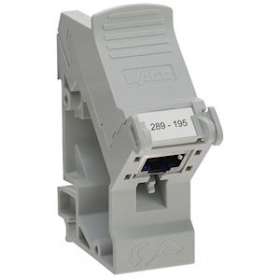 Module interface pour ETHERNET RJ-45 pour rail DIN TS 35 avec étriers de serrage|Wago contact-WAG289-195