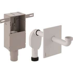 Kit de siphon à encastrer pour lavabo Geberit, sortie horizontale: d50-56mm, G|Geberit-GBR151.120.11.1