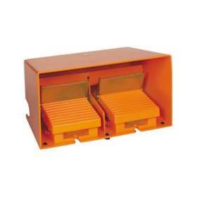 Preventa XPER - inter. à pied - double - avec capot - métal.- orange - 4O+4F|Schneider Electric-SCHXPER5110D