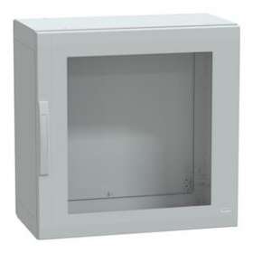 Thalassa PLA - Armoire polyester 750x750x420 - IP65 - vitrée Ral 7035|Schneider Electric-SCHNSYPLA774TG