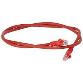 Cordon de brassage RJ45 - Cat.6 - U/UTP sans écran - L. 2 m - LSOH -rouge - LCS²|Legrand-LEG051863