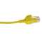 Lot de 10 cordons RJ45 C6 U/UTP LSOH Ultra-Slim 30 cm, jaune