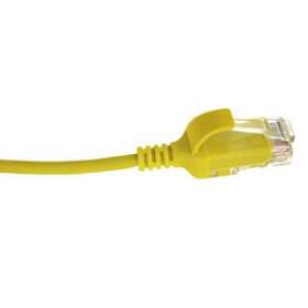 Lot de 10 cordons RJ45 C6 U/UTP LSOH Ultra-Slim 30 cm, jaune|Gigamedia-GGMCAT603MZHSJ