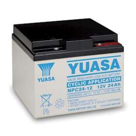 Batterie stationnaire étanche au plomb NPC 24Ah 12V application cyclage|Yuasa-YUANPC24-12