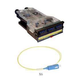 Cassette LCS³ fibre optique avec 1 bloc SC duplex -6 fibres monomode 9/125 'm|Legrand-LEG032184