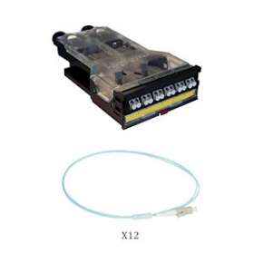 Cassette LCS³ fibre optique avec bloc LC duplex -12 fibres multimode 50/125'm|Legrand-LEG032183