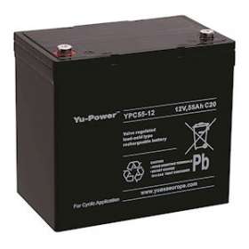 Batterie stationnaire étanche au plomb gamme ECO 55Ah 12V application cyclage|Yuasa-YUAYPC55-12