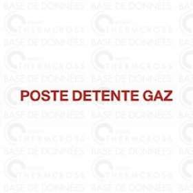 Étiquette rigide poste de détente gaz|Diff-VLL111795