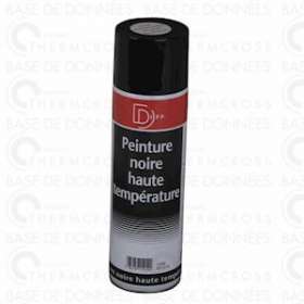 Peinture noire mat haute température aérosol 650/500ml|Diff-VLL901214