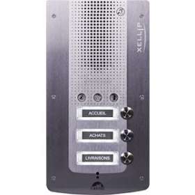 Portier audio Full IP/SIP 3 boutonsd'appel conforme loi Handicap PoE|Castel-CST590.0200