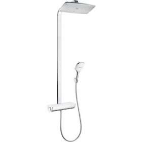 Showerpipe 360 1jet, Bras de douche 380mm blanc/chromé|Hansgrohe-HA327112400