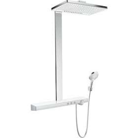 Showerpipe 460 2jet EcoSmart blanc/chromé|Hansgrohe-HA327028400