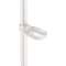 Porte-savon coulissant clipsable Nylon blanc pr barre D25+32