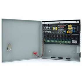 Coffret Alimentation Fusiblé /Réarmable Cctv 9 Sorties,12V 8A,360X195X75Mm.|Acie-AIEAC-CCP-9C-R