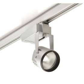 Projecteur LED sur rail non dimmable, aluminium, 31W, 4000K, IP20, faisceau 70DE|Collingwood-SLHTMSIL7040