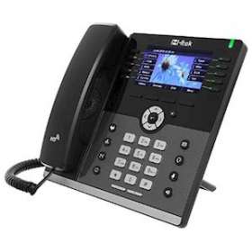 Téléphone SIP 4 cptes, 8 touches, écran couleur, PoE, Gigabit, Wifi, bluetooth|Tiptel-TIPTIPTELHTEKUC924UWB