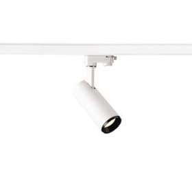 NUMINOS S, spot pr rail 3 allumages, 60DEG, blanc/noir, LED, 11W, 3000K Triac|SLV-DC51004088