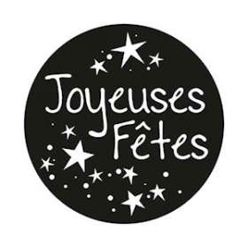 GOBO - joyeuses fêtes - Ø30mm - 1 couleur - blanc|Festilight-FEHGOBO-JF-1C-30