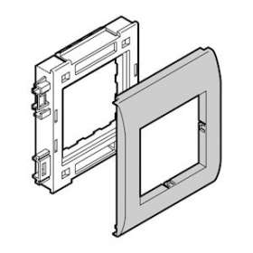 Support appareillage Logix-1 poste-Largeur 80mm-Pour Logix Universel aluminium|Planet wattohm-PLW48249