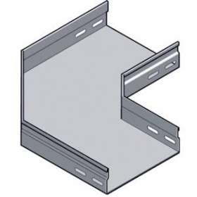 Virage 90DEG pour Goulottes GRS, 96x120, SZ, livré avec couvercle|Niedax France-NDX030029