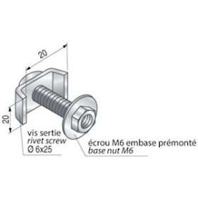 Eclisse KU20 pour chemins de câbles fil, GM|Niedax France-NDX553134