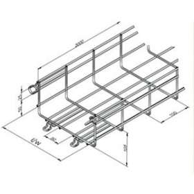 Chemin de câbles fil automatique CITO MTC 105x600, EZ|Niedax France-NDX711420