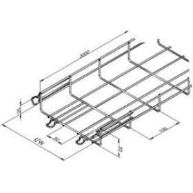 Chemin de câbles fil automatique CITO MTC 54x150, I3|Niedax France-NDX714087