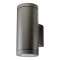 METRO applique cylindrique graphite LED 2x6,2W GU10 3000K classe II IP65