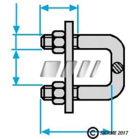 Bride de fixation sur potelet|sm-ci-SICBR70E