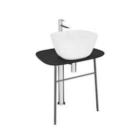 Plural console en îlot basse pour vasque, noir mat, 68,5 cm|Vitra France-GIR64051