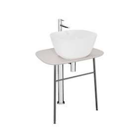 Plural console en îlot basse pour vasque, taupe mat, 68,5 cm|Vitra France-GIR64052