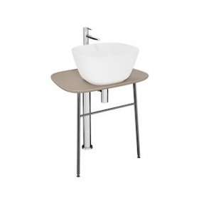 Plural console en îlot basse pour vasque, vison mat, 68,5 cm|Vitra France-GIR64053