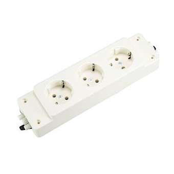 nourrice 3 PC Schuko alim trav. GST18i3 Blanc|Wieland-WIE99.602.0028.0