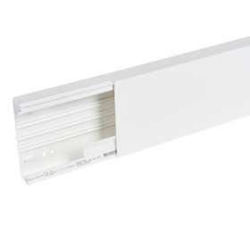 Goulotte distribution Viadis 150x40mm-Fond+couvercle-1 compart-Longueur 2m-Blanc|Planet wattohm-PLW16460