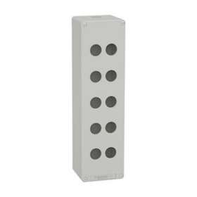 Boite métal vide grise - M32 x1 - 10 trous 22 mm - 85x310x77 mm|Schneider Electric-SCHXAPD5510