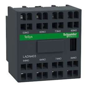 TeSys D - bloc contacts auxiliaires frontaux - 4F+0O - bornes à ressort|Schneider Electric-SCHLADN403