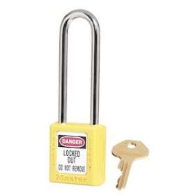 Cadenas Zenex Jaune - Clé différente retenue - Anse 76 mm - Dia 6 mm|Master lock europe-SKP410LTYLW