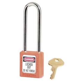 Cadenas Zenex Orange - Clé différente retenue - Anse 76 mm - Dia 6 mm|Master lock europe-SKP410LTORJ