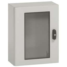 Coffret Atlantic métal IP66 IK10 RAL7035 - porte vitrée 1000x800x300mm et plaque|Legrand-LEG036949