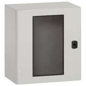 Coffret Atlantic métal IP66 IK10 RAL7035 - porte vitrée 600x600x250mm et plaque|Legrand-LEG036974