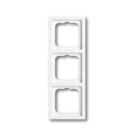 Cadre 3 Poussoirs Blanc Studio Mat|ABB-ABB586789