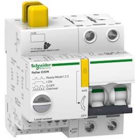 Acti9, Reflex iC60N disjonct. à commande intégrée interface Ti24 10A 2P courbe C|Schneider Electric-SCHA9C62210