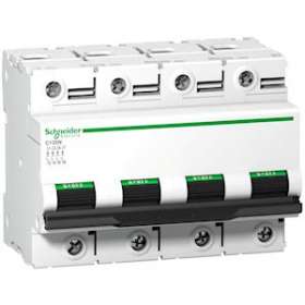 Disjoncteur C120N 4P 100 A, courbe D, 10 kA|Schneider Electric-SCHA9N18392