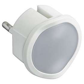 Veilleuse lampe torche avec batterie et 2 LEDs et fiche 2P - blanc|Legrand-LEG050678